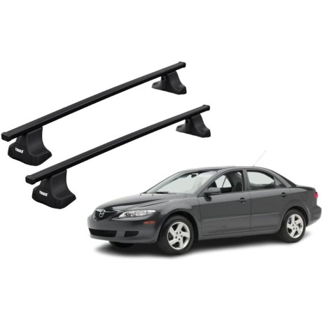 Barras THULE SquareBar para autos MAZDA 6 2002 a 2007