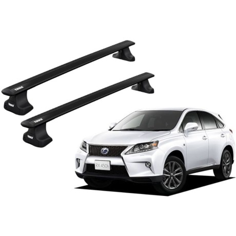 Barras THULE WingBar para autos LEXUS RX 350/450 2009 a 2015 negro