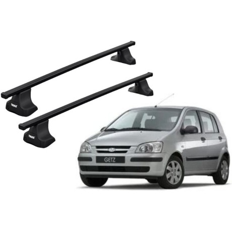 Barras THULE SquareBar para autos HYUNDAI Getz 2002 a 2004