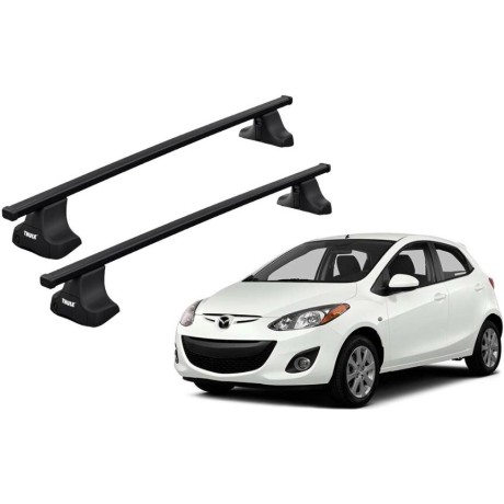 Barras THULE SquareBar para autos MAZDA Demio 2002 a 2007