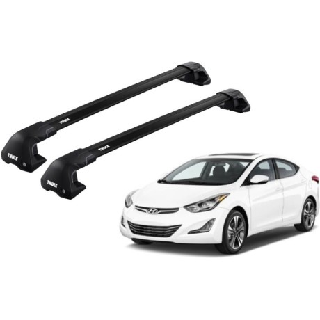 Barras THULE EDGE Flush para autos HYUNDAI Avante desde 2016 negro