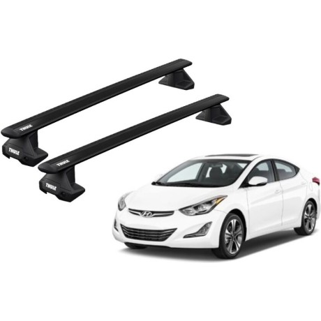 Barras THULE EVO WingBar para autos HYUNDAI Avante desde 2016 negro