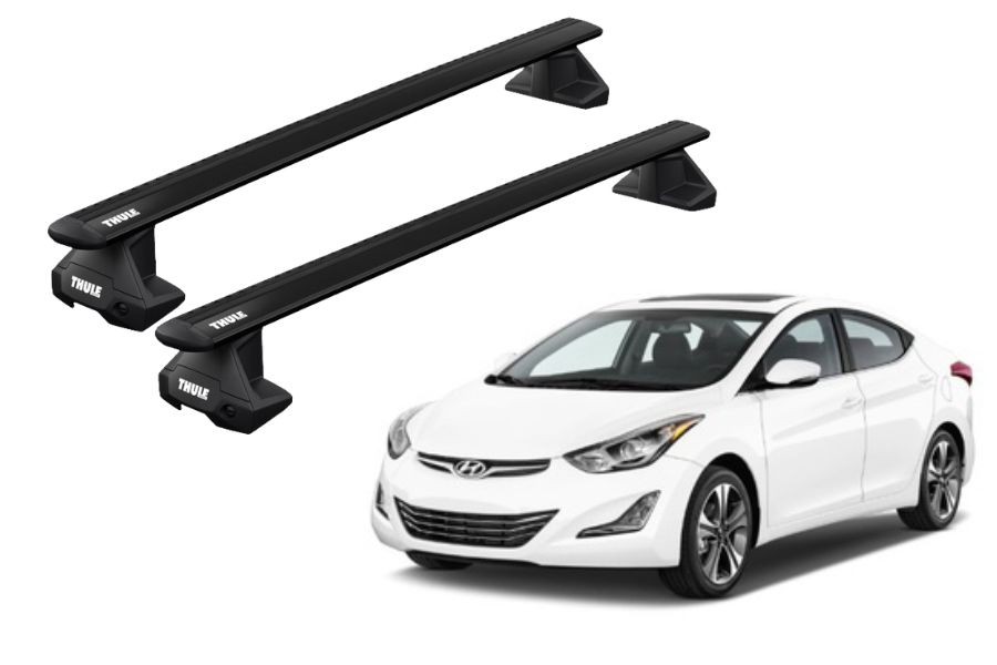 Barras THULE EVO WingBar para autos HYUNDAI Avante desde 2016 negro