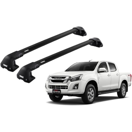 Barras THULE EDGE Flush para camioneta ISUZU D-Max 2012 a 2020 negro