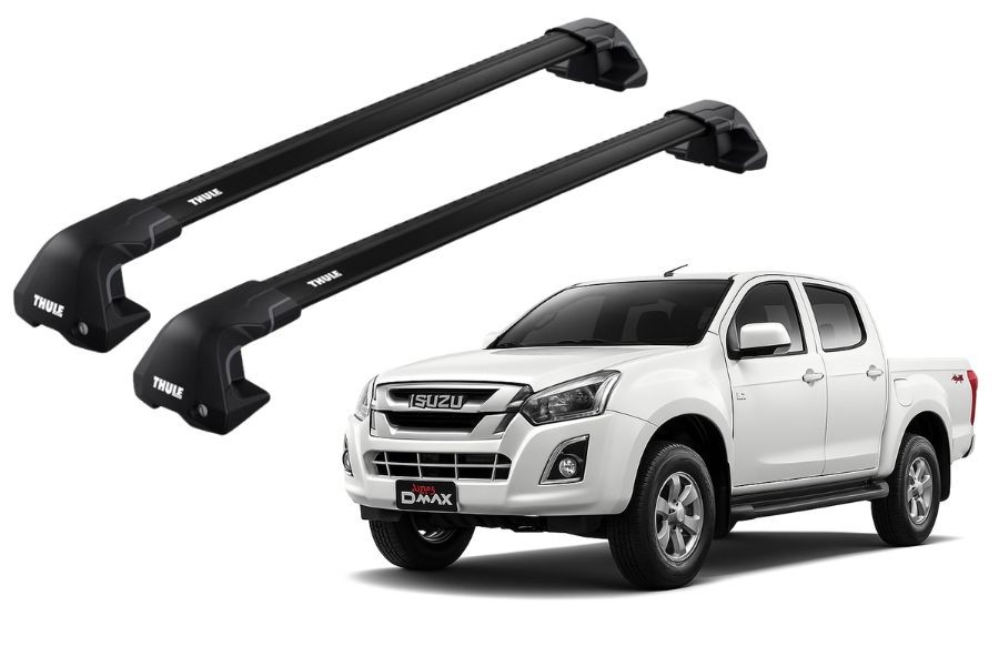 Barras THULE EDGE Flush para camioneta ISUZU D-Max 2012 a 2020 negro