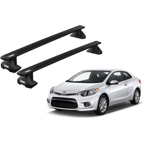 Barras THULE EVO WingBar para autos KIA Forte 2013 a 2018 negro