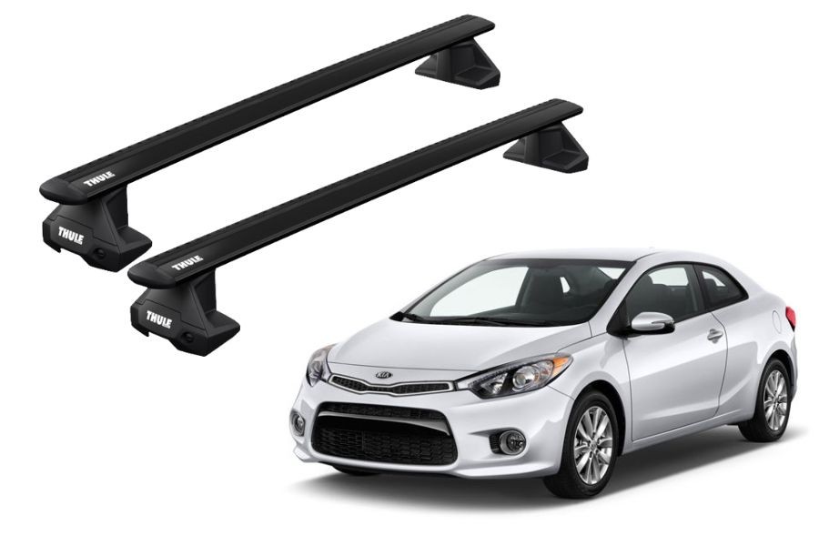 Barras THULE EVO WingBar para autos KIA Forte 2013 a 2018 negro