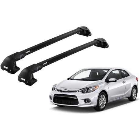 Barras THULE EDGE Flush para autos KIA Forte 2013 a 2018 negro