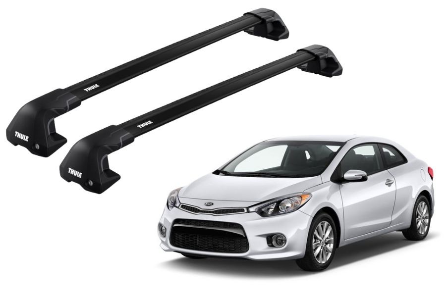 Barras THULE EDGE Flush para autos KIA Forte 2013 a 2018 negro