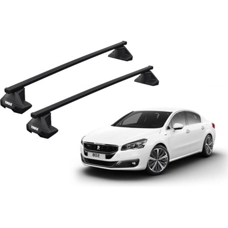 Barras THULE EVO SquareBar para autos PEUGEOT 508 2011 a 2018
