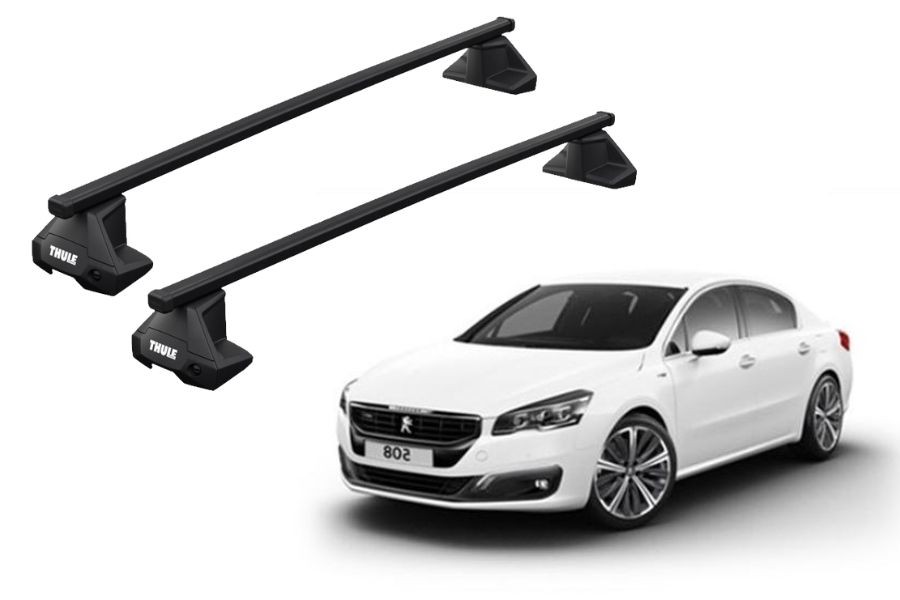 Barras THULE EVO SquareBar para autos PEUGEOT 508 2011 a 2018