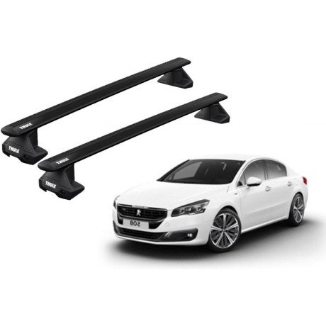 Barras THULE EVO WingBar para autos PEUGEOT 508 2011 a 2018 negro