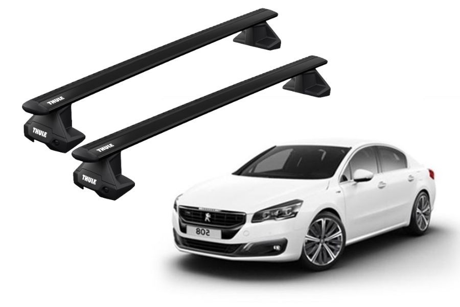 Barras THULE EVO WingBar para autos PEUGEOT 508 2011 a 2018 negro