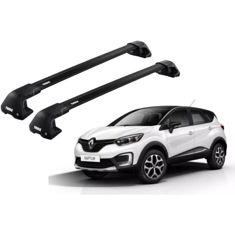Barras THULE EDGE Flush para autos RENAULT Captur 2013 a 2019 negro