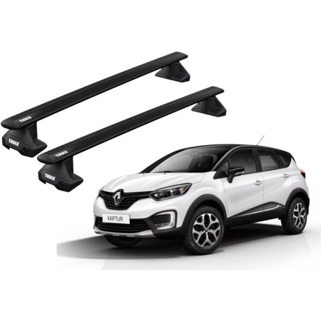 Barras THULE EVO WingBar para autos RENAULT Captur 2013 a 2019 negro