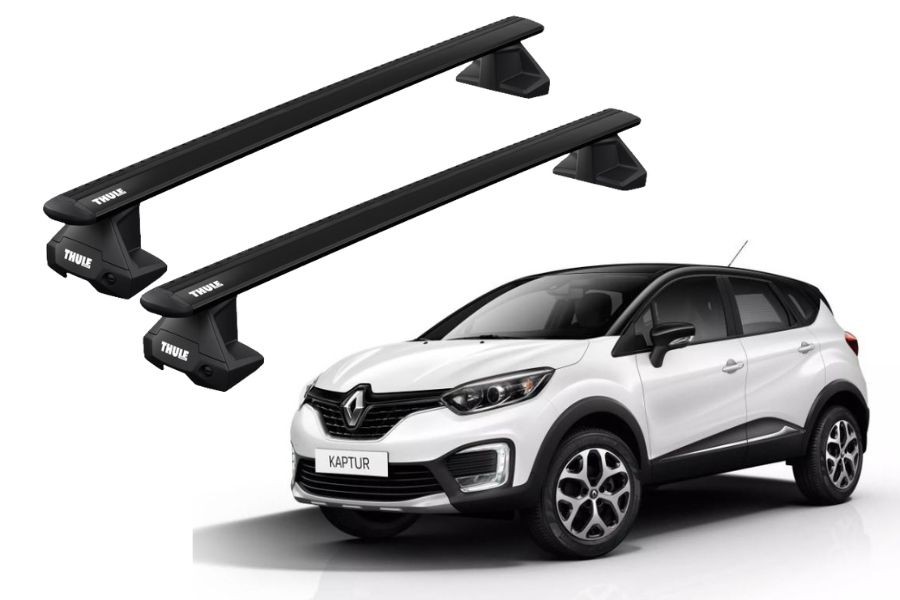 Barras THULE EVO WingBar para autos RENAULT Captur 2013 a 2019 negro