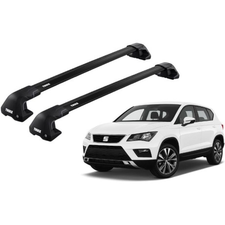 Barras THULE EDGE Flush para autos SEAT Ateca desde 2016 negro