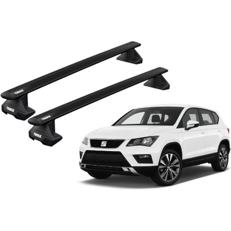Barras THULE EVO WingBar para autos SEAT Ateca desde 2016 negro