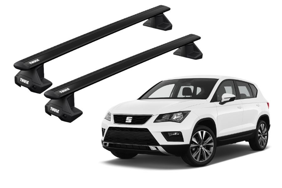 Barras THULE EVO WingBar para autos SEAT Ateca desde 2016 negro