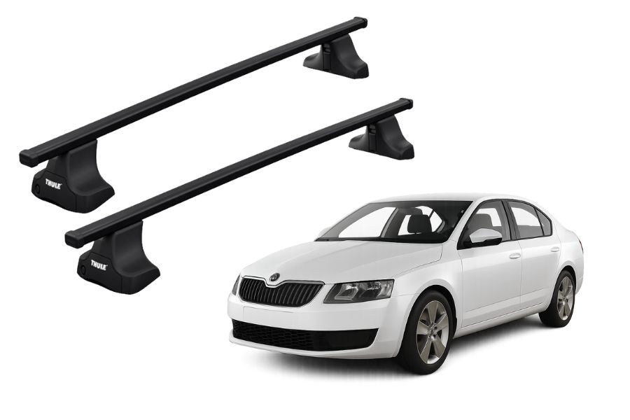 Barras THULE SquareBar para autos SKODA Octavia 2013 a 2020