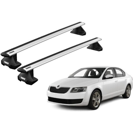 Barras THULE EVO WingBar para autos SKODA Octavia 2013 a 2020