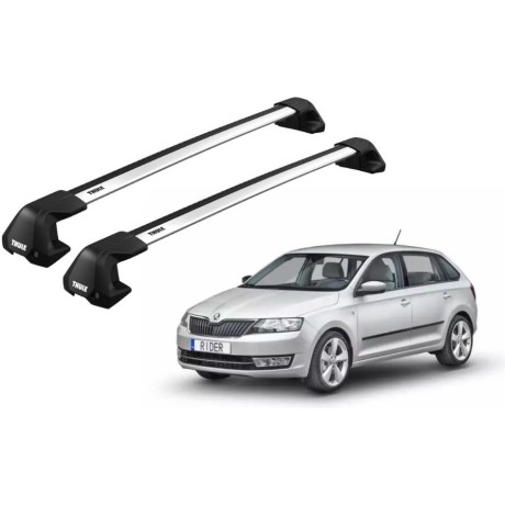 Barras THULE EDGE Flush para autos SKODA Rapid Spaceback desde 2014