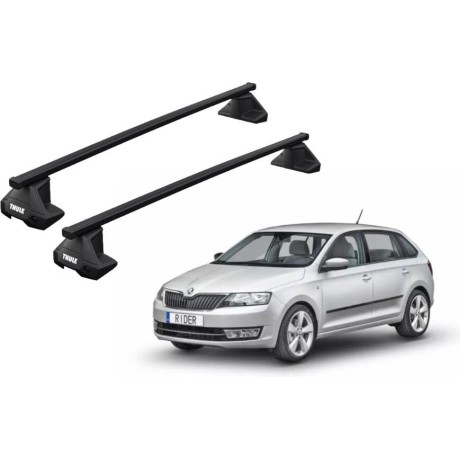 Barras THULE EVO SquareBar para autos SKODA Rapid Spaceback desde 2014
