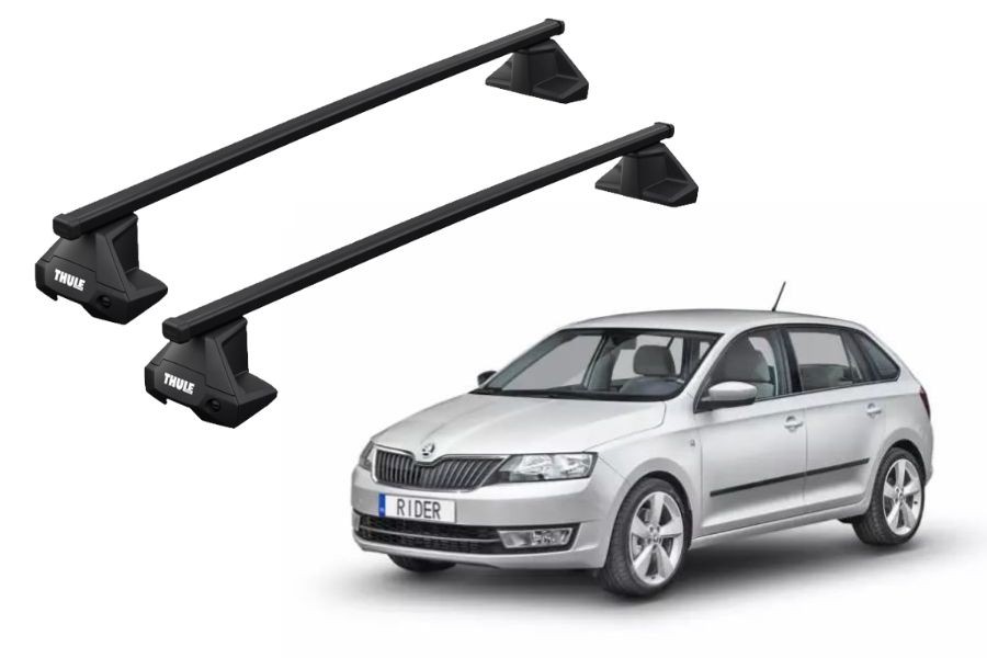Barras THULE EVO SquareBar para autos SKODA Rapid Spaceback desde 2014