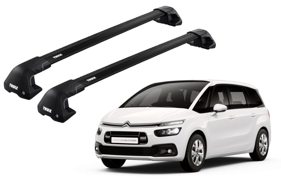 Barras THULE EDGE Flush para autos CITROEN Grand C4 SpaceTourer desde 2014 negro