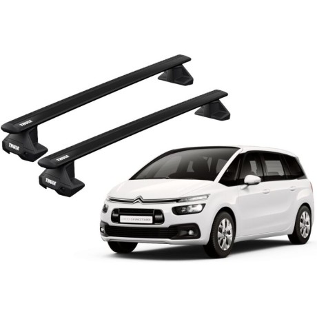 Barras THULE EVO WingBar para autos CITROEN Grand C4 SpaceTourer desde 2014 negro