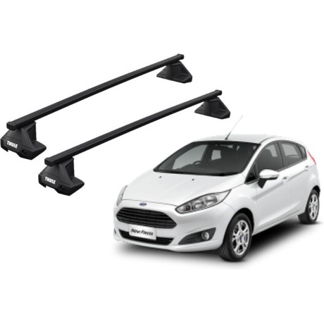 Barras THULE EVO SquareBar para autos FORD Fiesta 2008 a 2017