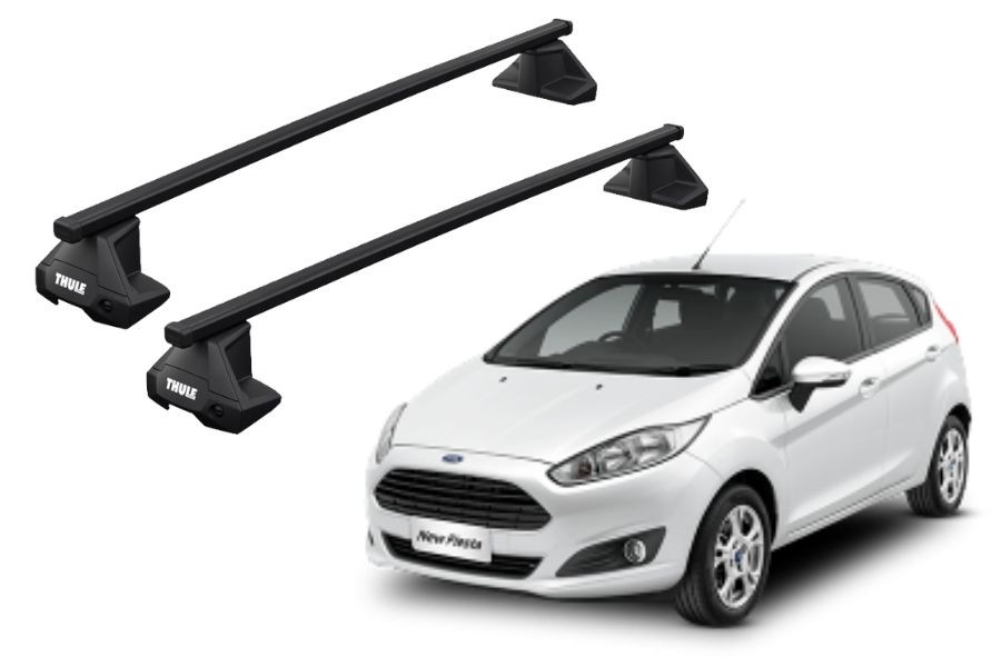 Barras THULE EVO SquareBar para autos FORD Fiesta 2008 a 2017