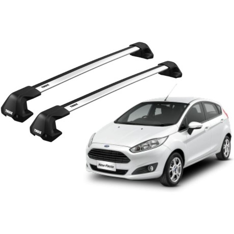 Barras THULE EDGE Flush para autos FORD Fiesta 2008 a 2017