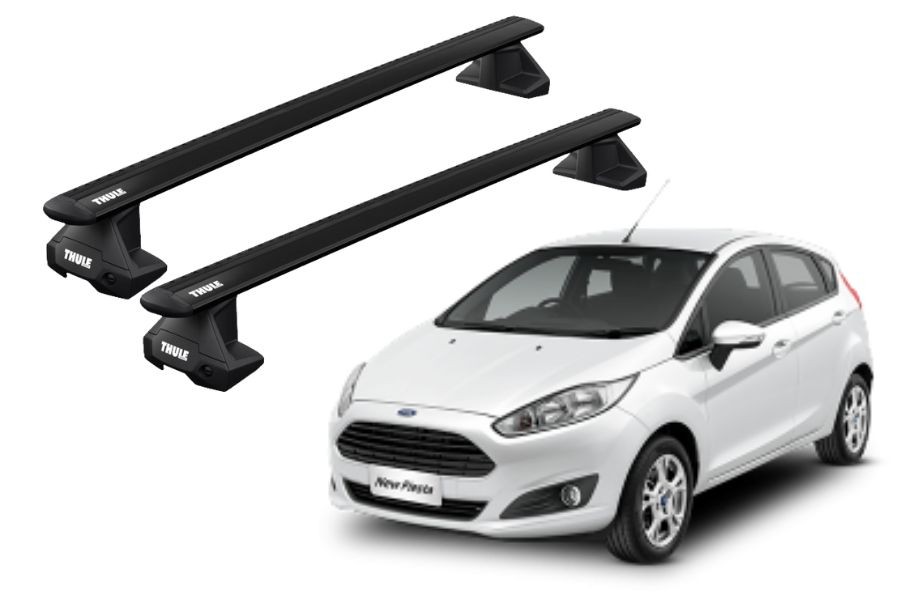 Barras THULE EVO WingBar para autos FORD Fiesta 2008 a 2017 negro