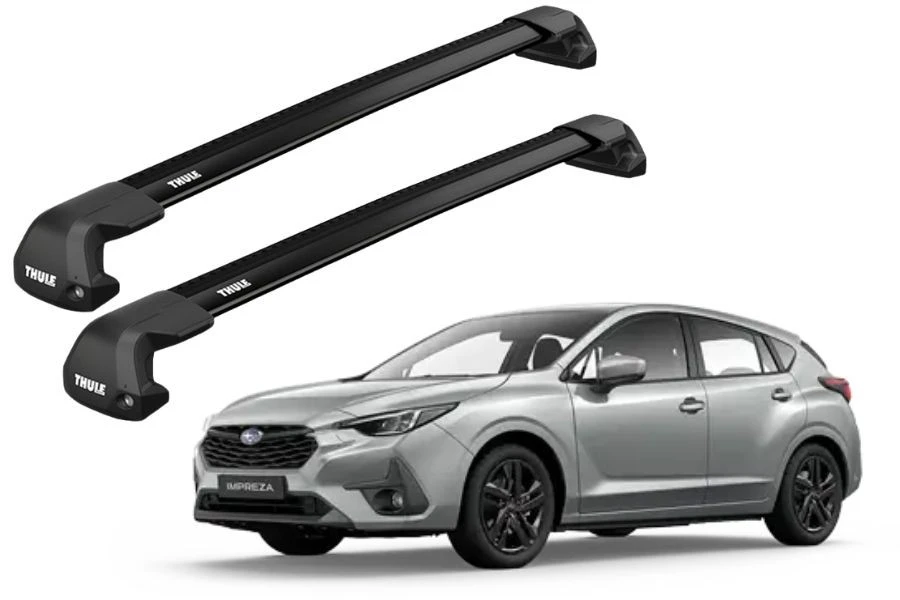 Barras THULE EDGE Flush para autos SUBARU Impreza desde 2023 negro