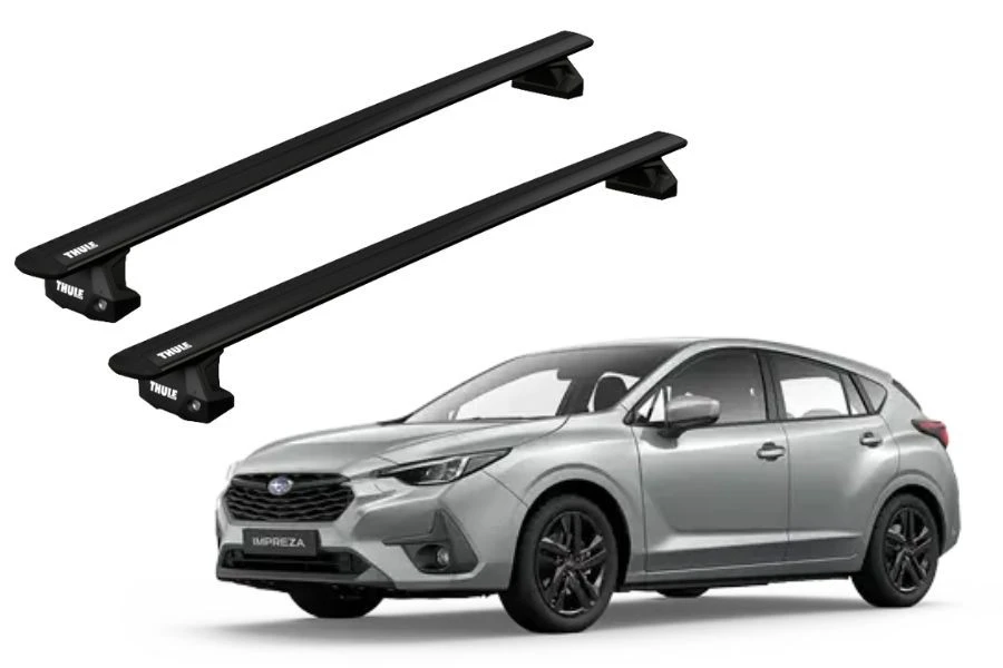 Barras THULE EVO WingBar para autos SUBARU Impreza desde 2023 negro