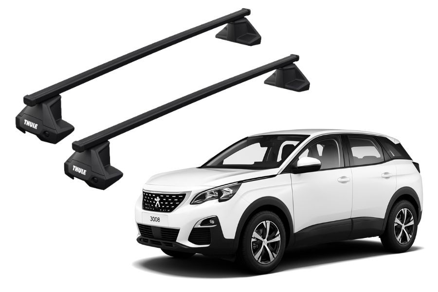 Barras THULE EVO SquareBar para autos PEUGEOT 3008 desde 2017 - 2023