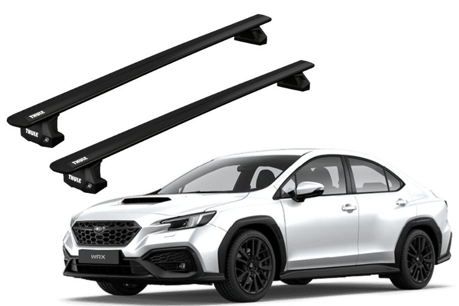 Barras THULE EVO WingBar para autos SUBARU WRX desde 2022 negro