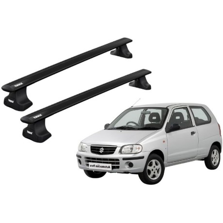Barras THULE WingBar para autos SUZUKI Ignis 2001 a 2005 negro