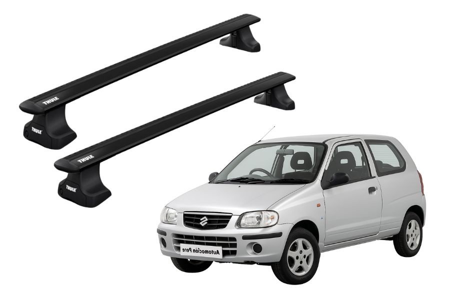 Barras THULE WingBar para autos SUZUKI Ignis 2001 a 2005 negro