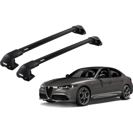 Barras THULE EDGE Flush para autos ALFA ROMEO Giulia desde 2016 negro
