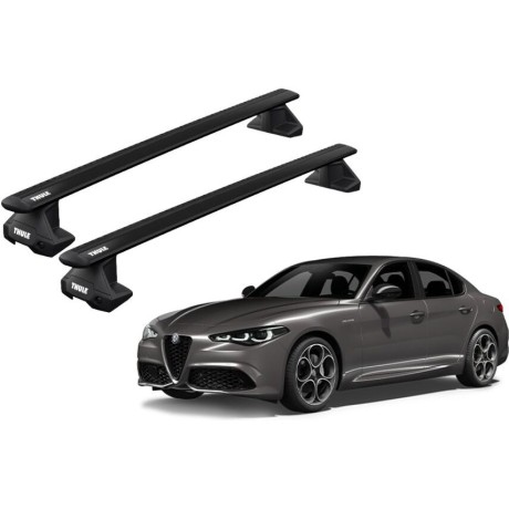 Barras THULE EVO WingBar para autos ALFA ROMEO Giulia desde 2016 negro