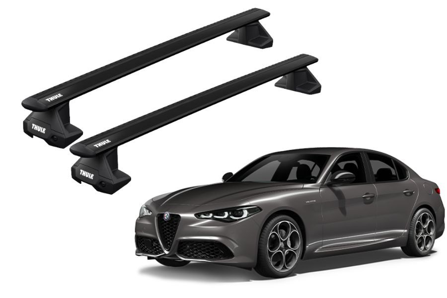 Barras THULE EVO WingBar para autos ALFA ROMEO Giulia desde 2016 negro