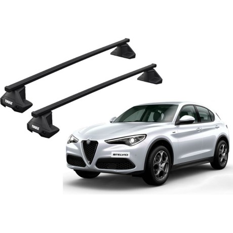 Barras THULE EVO SquareBar para autos ALFA ROMEO Stelvio desde 2017
