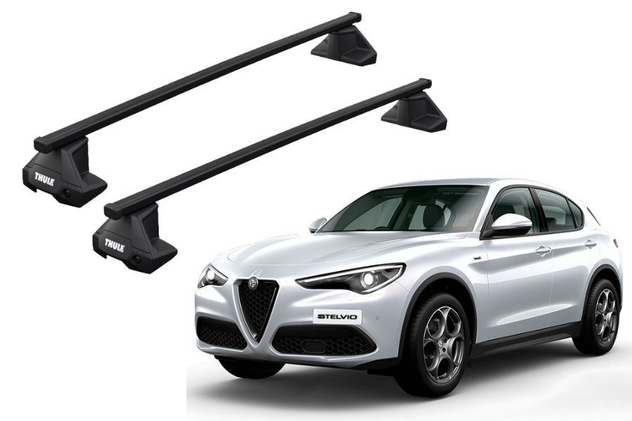 Barras THULE EVO SquareBar para autos ALFA ROMEO Stelvio desde 2017
