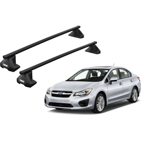 Barras THULE EVO SquareBar para autos SUBARU Impreza 2011 a 2016