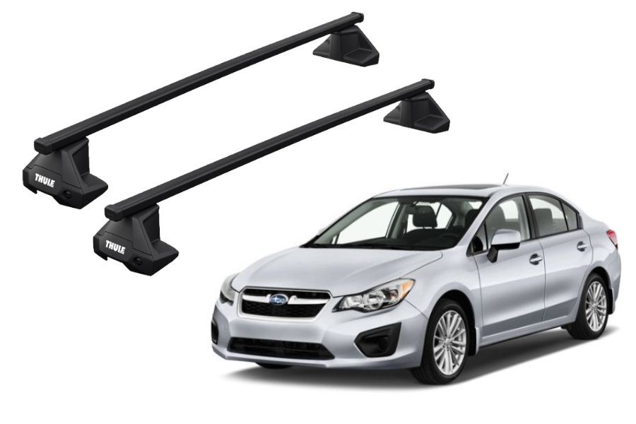 Barras THULE EVO SquareBar para autos SUBARU Impreza 2011 a 2016