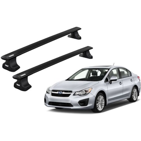 Barras THULE WingBar para autos SUBARU Impreza 2011 a 2016 negro