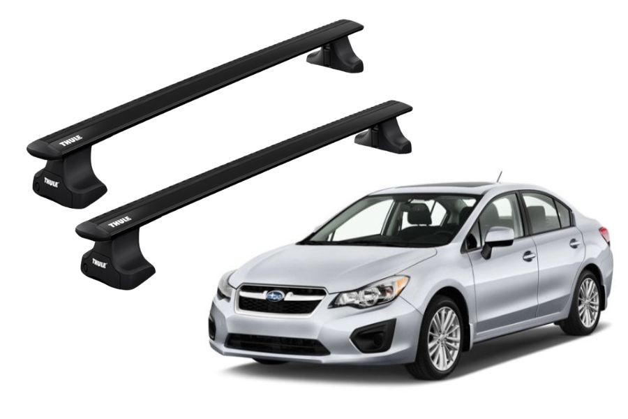 Barras THULE WingBar para autos SUBARU Impreza 2011 a 2016 negro