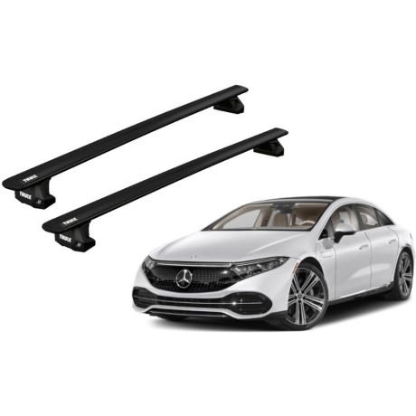 Barras THULE EVO WingBar para autos MERCEDES BENZ EQS desde 2022 - 2024 negro